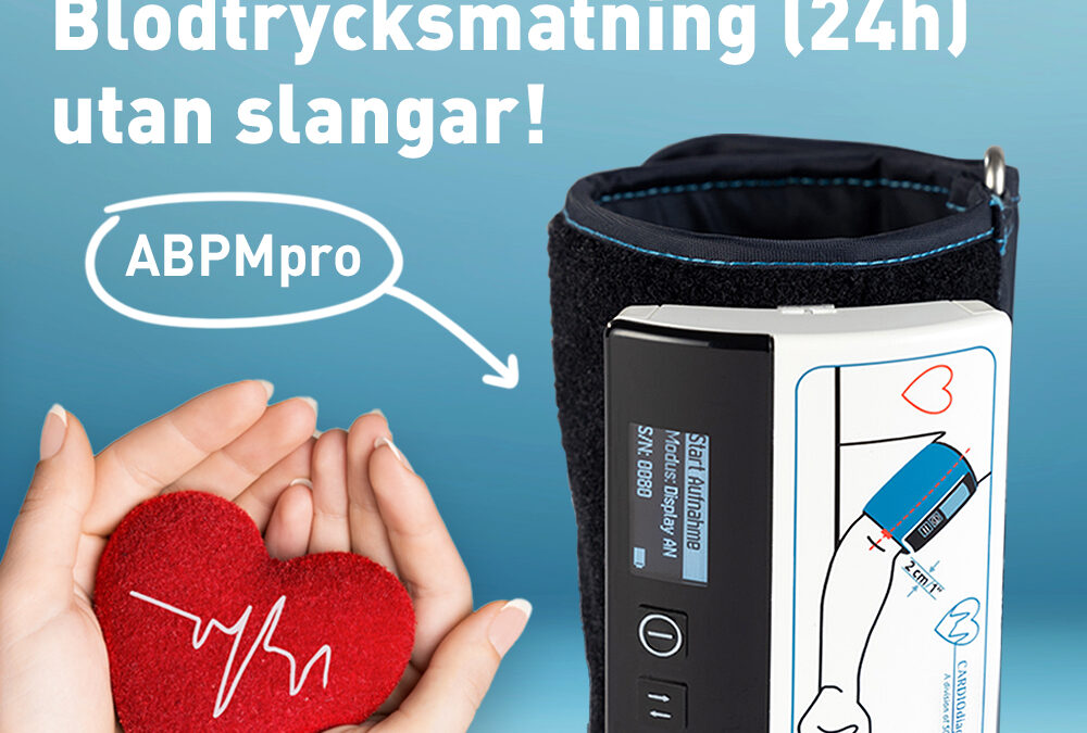 ABPMpro – 24 timmars blodtrycksmätning. Inga slangar behövs!