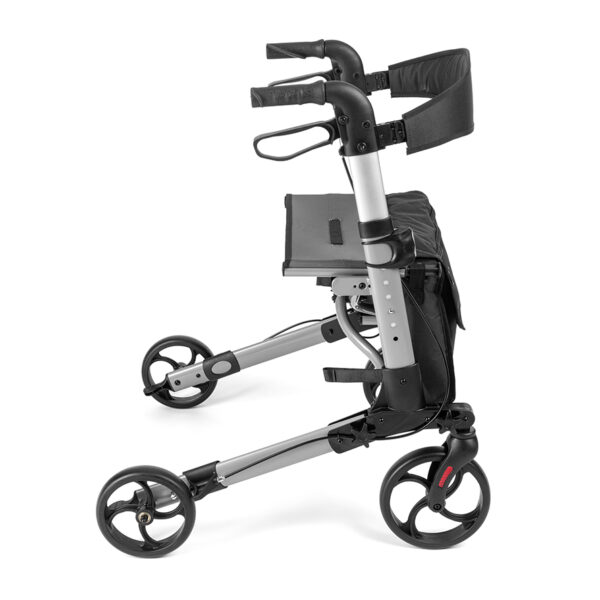 Rollator i aluminium med 4 hjul – YOLA Titanium - Bild 7